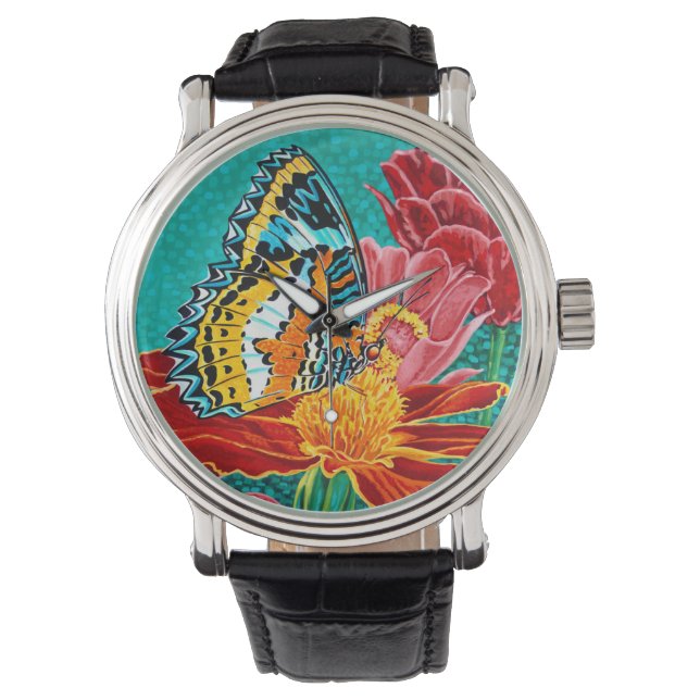 Poised Butterfly I Armbanduhr (Vorderseite)