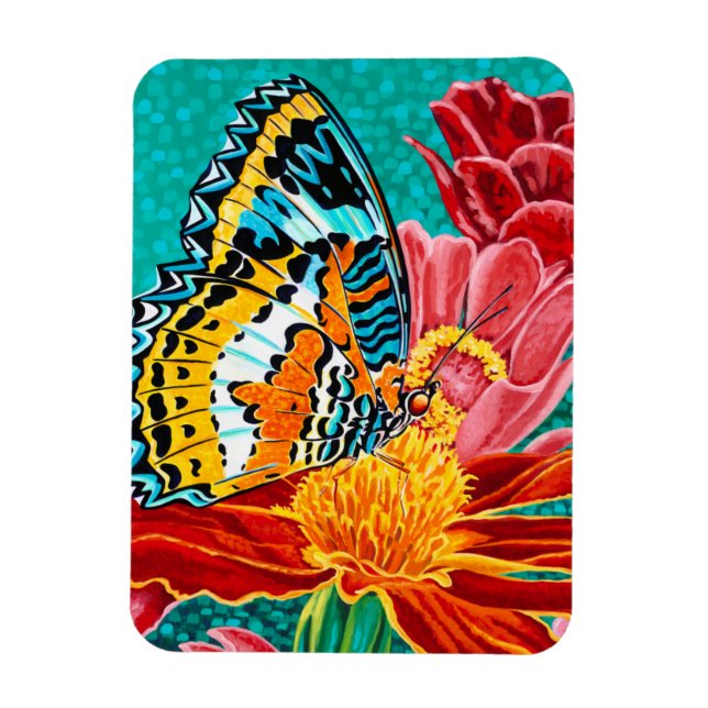 Poised Butterfly I Magnet (Vertikal)