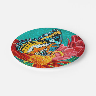 Poised Butterfly I Pappteller