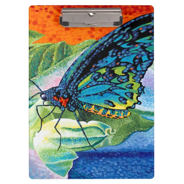 Poised Butterfly II Klemmbrett (Vorderseite)