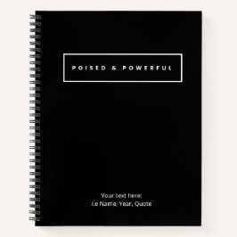 Poised & Powerful Spiral Notebook Notizbuch