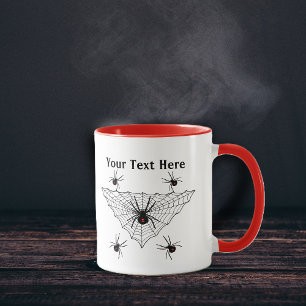 Poison Black Widow Spiders Black Triangle Web Tasse