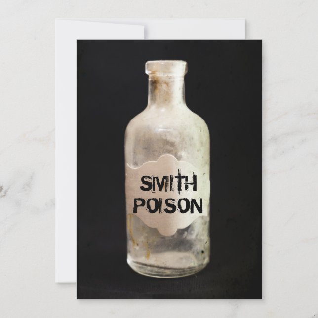 Poison d'Apothécaire Invitation d'Adulte (Devant)