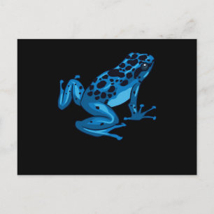 Poison Dart Frog Blue Funny Wild Animal Lover Feiertagspostkarte