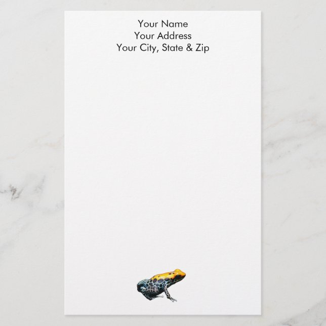 Poison Dart Frog Briefpapier (Vorderseite)