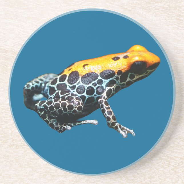 Poison Dart Frog Getränkeuntersetzer (Vorne)