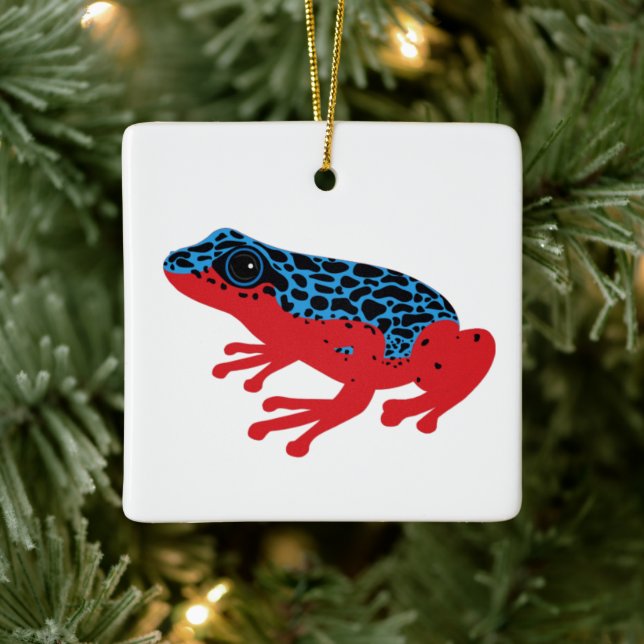 Poison Dart Frog Keramikornament (Baum)