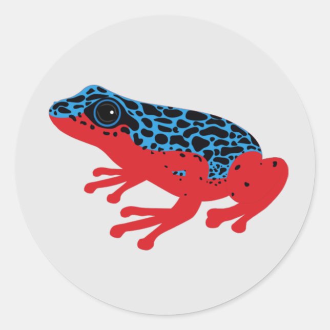 Poison Dart Frog Runder Aufkleber (Vorderseite)