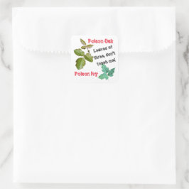 Poison Ivy, Poison Oak, Avertissement autocollants