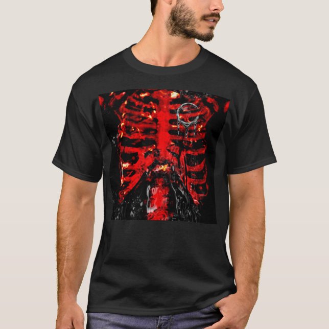 {POISONLAND} Rippen-Käfig-Shirt T-Shirt (Vorderseite)