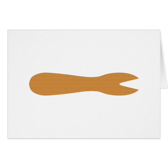 Poisson & Chips Shop Fork Carte de voeux (Devant horizontal)