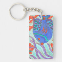Poisson de couleur pop