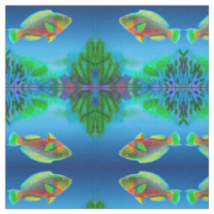 Poisson de perroquet du récif du Pacifique Tissu