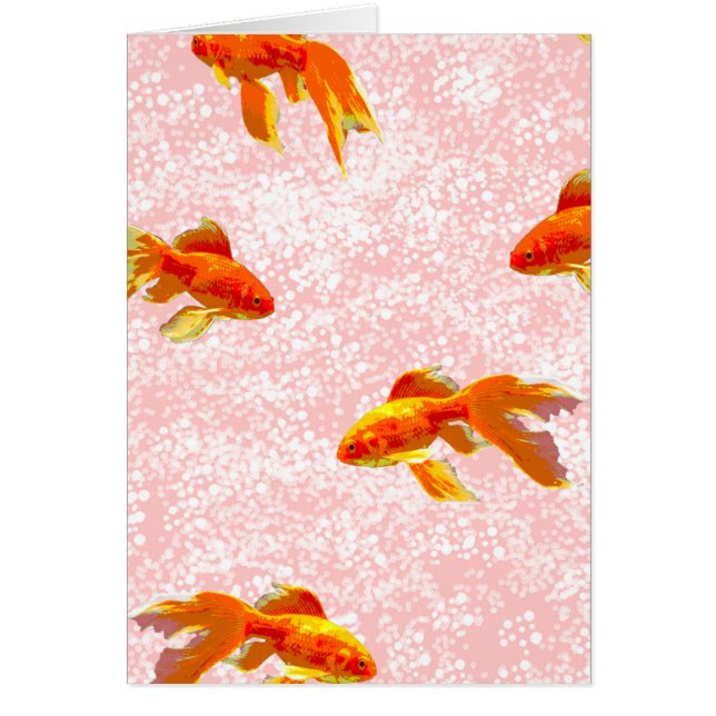 Poisson d'or rose motif (Devant)
