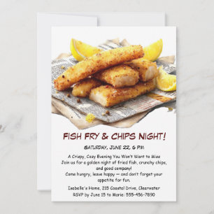 Poisson Fry & Chips - Invitation Décontractée de l