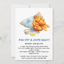 Poisson Fry & Chips - Invitation Décontractée de l