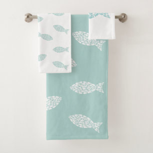 Poisson marin vert et blanc à la menthe