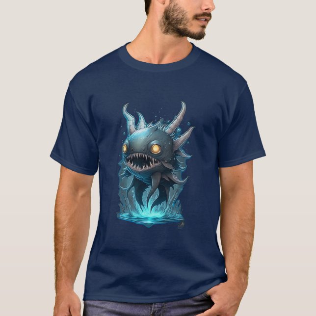 Poisson profond Abyssal créature T-shirt (Devant)