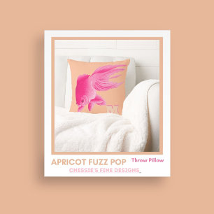 Poisson Rose Goldfish Grand Oreiller moderne Pop T