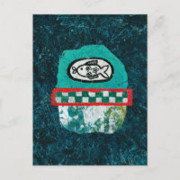 Poisson Va Au Marché Carte Postale