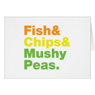 Poissons & Chips & Pois Musqués. Carte