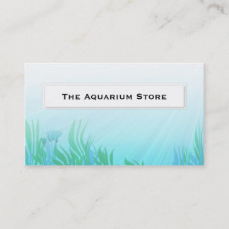 Poissons dans des cartes de visite d'aquarium de