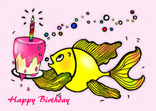 Cartes Poisson Rouge D Anniversaire Zazzle Ch