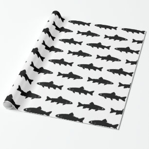 Poissons de truite - papier d'emballage cadeau