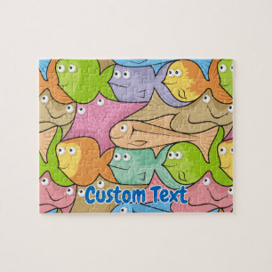 Poissons dessin animé puzzle
