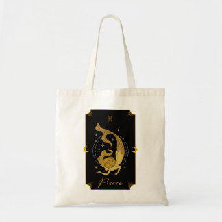 Poissons Signes de soucoupe Sac fourre-tout astrol