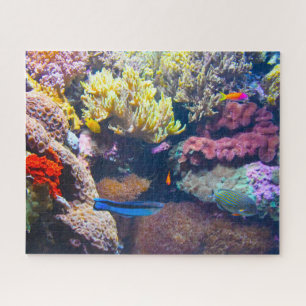 Poissons tropicaux dans un aquarium. Puzzle