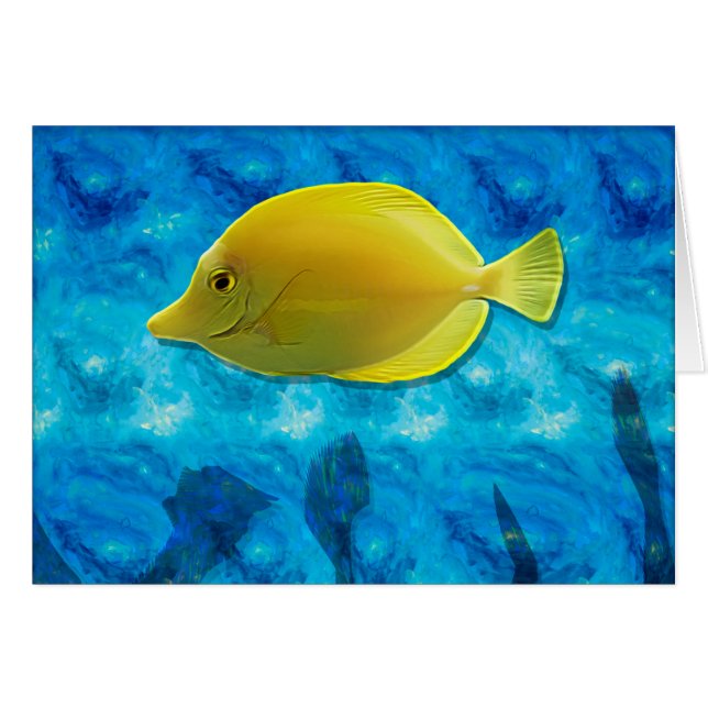 Poissons tropicaux jaunes (Devant horizontal)