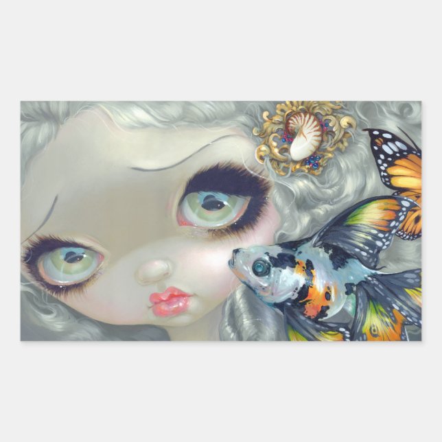 "Poissons Volants: La Coiffure" Sticker (Vorderseite)