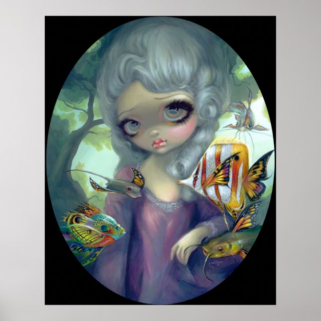 Poissons Volants Le Portrait ART PRINT Rokoko Poster (Vorne)