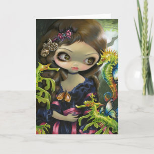 "Poissons Volants : L'Hippocampe" Carte de voeux