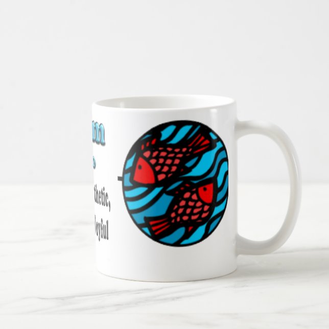 Poissons Zodiac Fête des Mères Café Mug (Droite)