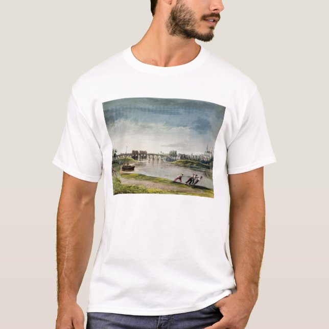 Poissy, "von den Ansichten über die Seine", T-Shirt (Vorderseite)