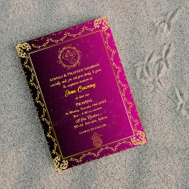 Poite Janeu Upanayanam Hindu Holy Thread Aquamarin Einladung