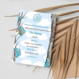 Poite Janeu Upanayanam Hindu Holy Thread Butterfly Einladung