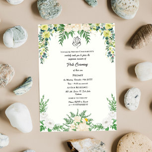 Poite Janeu Upanayanam Hindu Holy Thread Floral Einladung