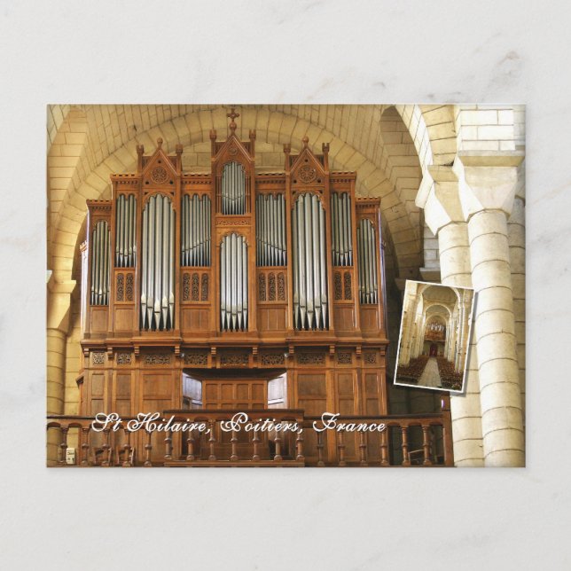 Poitiers-Organ Postkarte (Vorderseite)