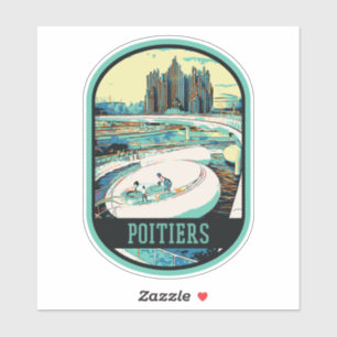 Poitiers science park futuroscope Frankreich Aufkleber