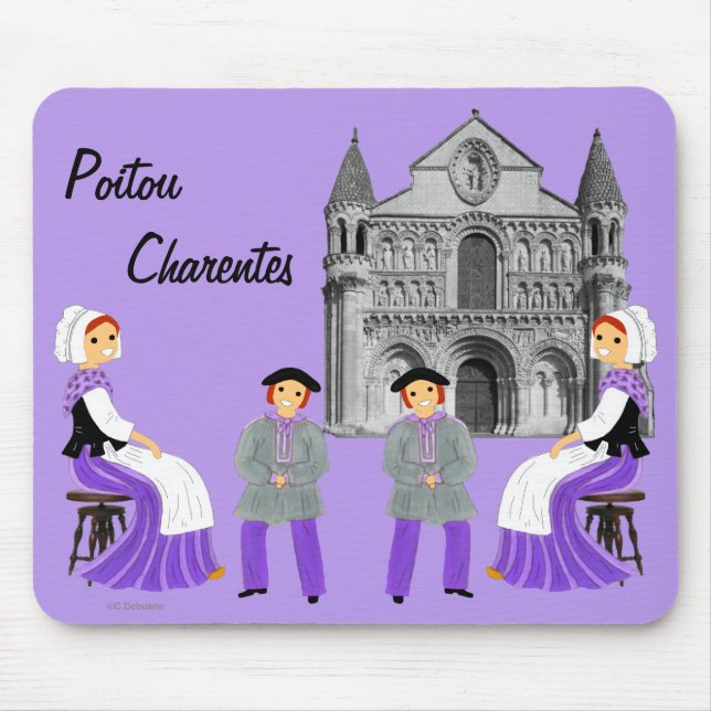 Poitou-Charentes, Frankreich Mousepad (Vorne)