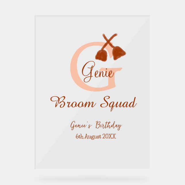 Poitrine Brown Squad Anniversaire Nom de la pêche  (Recto)