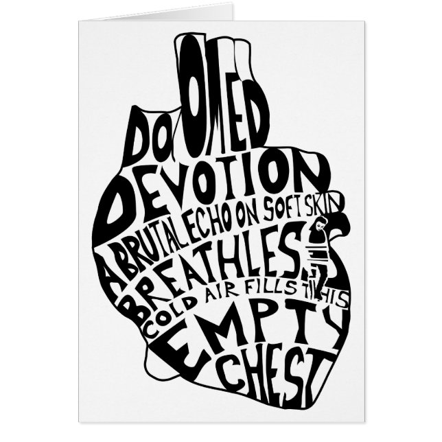 poitrine vide : coeur anatomique (Devant)