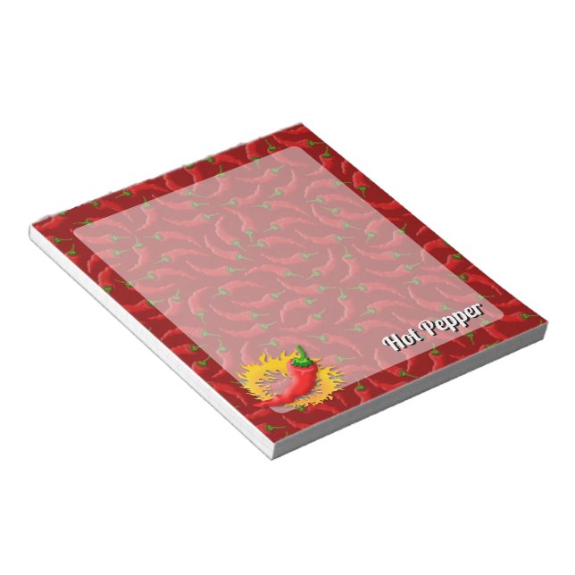 Poivre avec Bloc-notes flamme (Incliné)