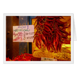 Poivrons sur le marché grand Hall