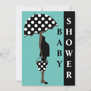 Poka Dot Baby Shower Invitations {Turquoise}