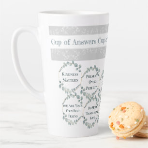 Pokal der Antworten Selbst-Liebe Aufhebende Zitate Milchtasse