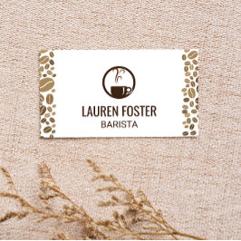 Pokal des Dampfkaffees | Kaffeebohnen Visitenkarte